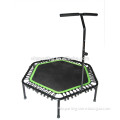 Trampoline with bar handle, urban rebounder trampoline